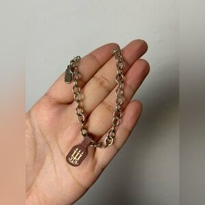 retired James Avery forged link silver bracelet BNWT